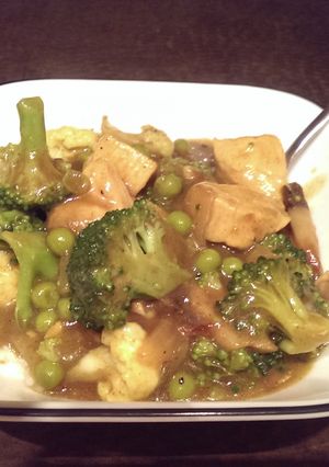 A picture of Sam's Chicken Curry.