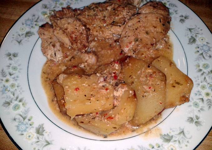 chicken and potatoe crock pot dinner