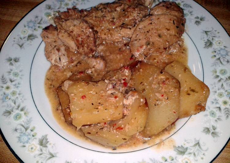 chicken and potatoe crock pot dinner