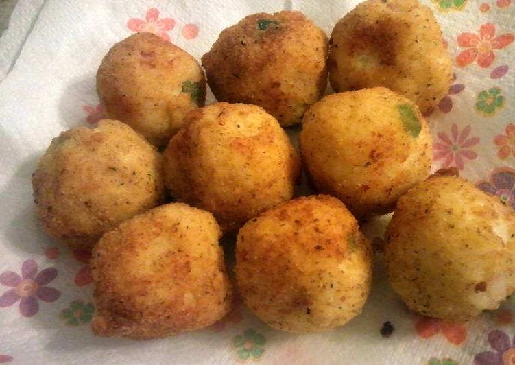 Step-by-Step Guide to Prepare Homemade Cheesy Arancini Rice Balls