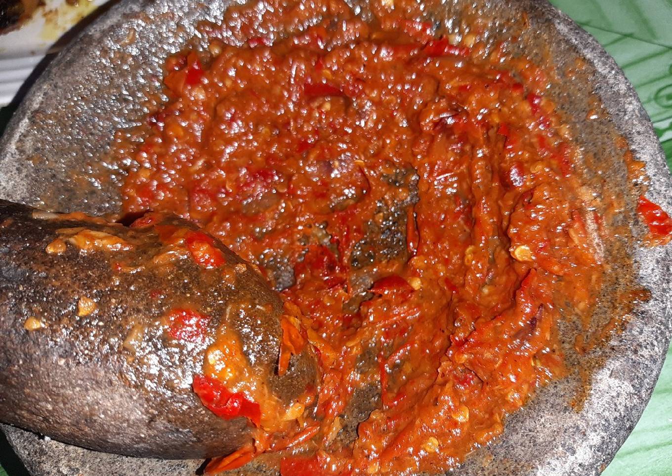 Sambal tomat ayam bakar ~