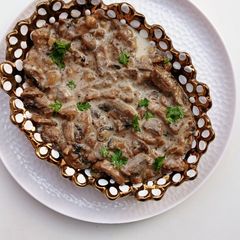 A picture of Creamy Garlic Mushrooms.