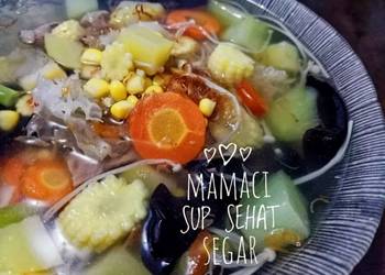 Masakan Populer Mamaci Sup Sehat Segar Sedap