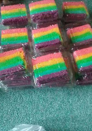 Foto resep Rainbow kukus lembut