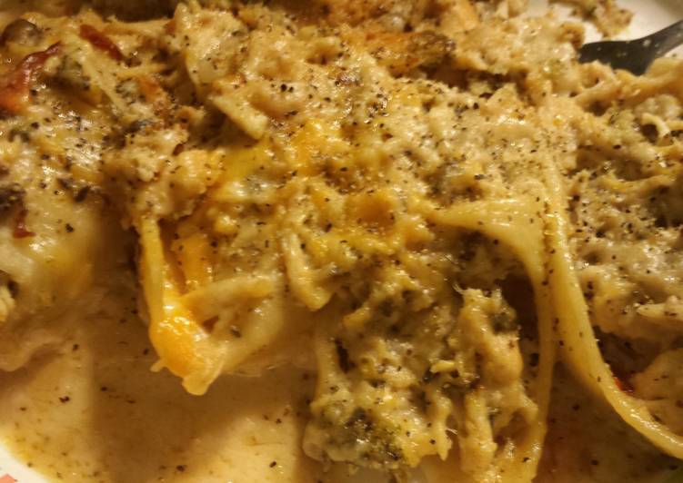 Recipe of Ultimate STUFFED Chicken Alfredo Shells