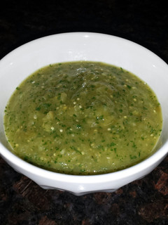 A picture of Tomatillo Salsa.