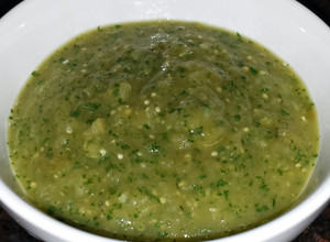 A picture of Tomatillo Salsa.