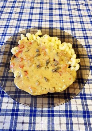 Tejfölös, gomba, paprikás recept fotója