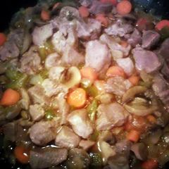 A picture of Venison pot roast.