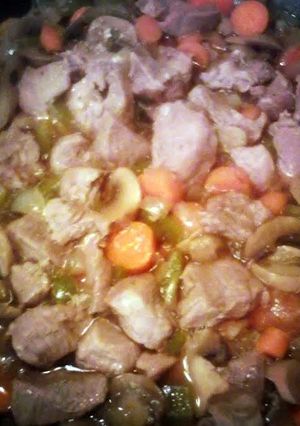 A picture of Venison pot roast.