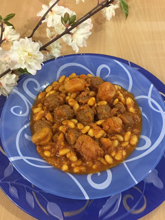 عکسی از دستور خورش هویج و لوبیا سفید
