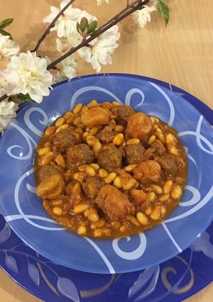 عکسی از دستور خورش هویج و لوبیا سفید