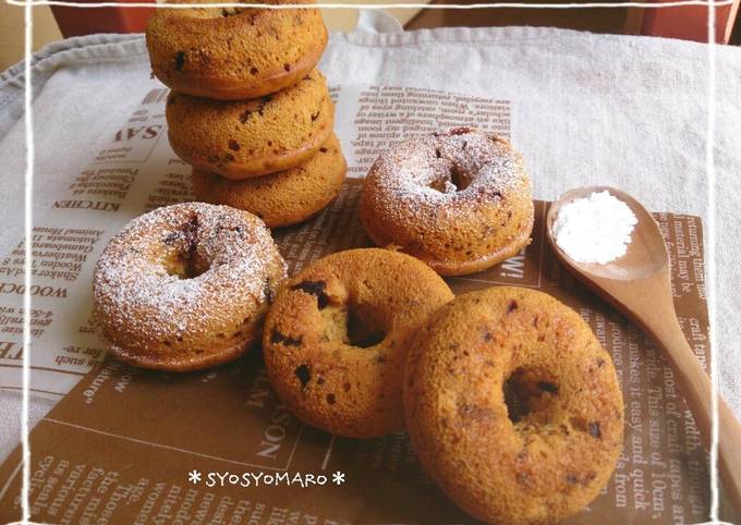 Caramel Chocolate Baked Donuts