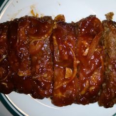 A picture of The best meatloaf ever.