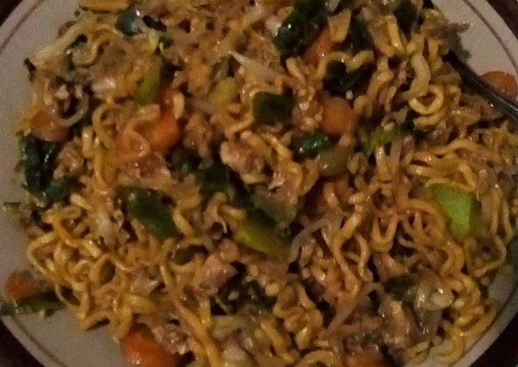 Bagaimana Membuat Mie goreng+ sayuran Anti Gagal