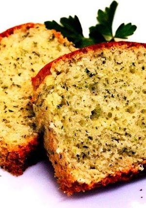 A picture of Egg-free Parsley & Cheese Pound Cake.