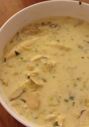 A picture of Spring water farms cream of mushroom soup.
