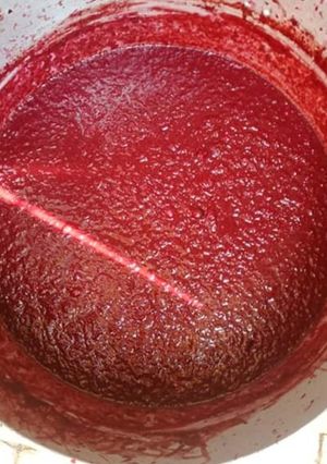 Házi meggylekvár recept fotója