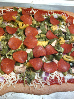 A picture of Wheat pizza dough.