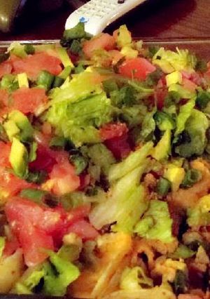 A picture of Ground Chicken Nachos.