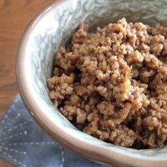 A picture of Spicy Pork Soboro.