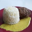 Hamburguesas con salsa de berenjena