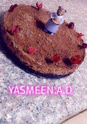 صورة لوصفة كيكة موس الشوكولاته