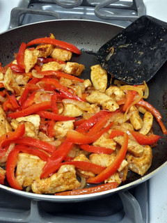 A picture of Kickin´ Chicken Fajitas.