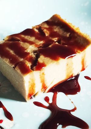 A picture of ⭐⭐Semolina Cake with Orange Blossom and Date Syrup.