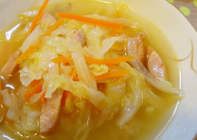 Recipe of Super Quick Homemade Hearty Cabbage and Vegetable Soup