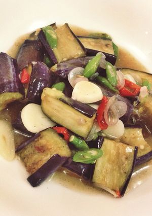 Foto resep Tumis terong ungu express