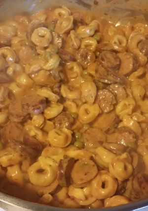 A picture of Smoked Sausage Tortellini Skillet.