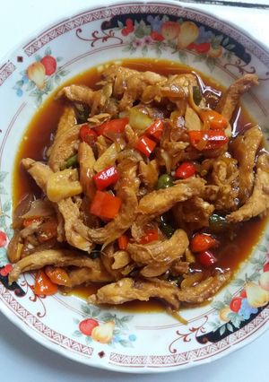 Foto resep Ayam suwir manis pedas