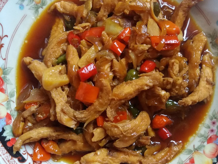 Resep Ayam suwir manis pedas yang Enak Banget