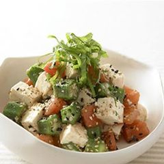A picture of Chunky Okra & Tofu Salad.