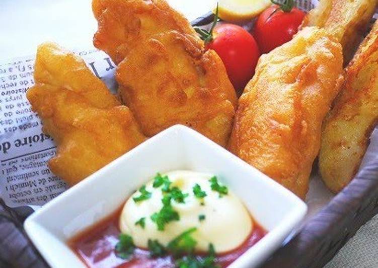 Fresh Fish and Chips made with Rice Flour