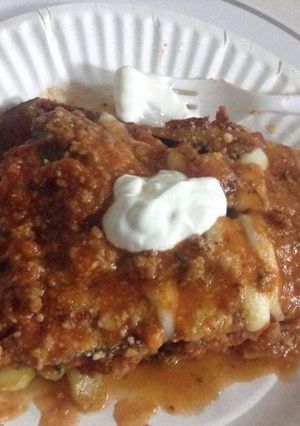 A picture of Turkey sukini lasagna.