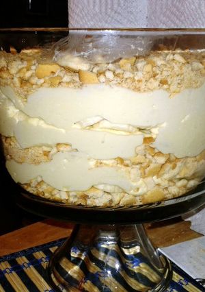 A picture of Sheree's Banana Pudding with Cream Cheese.