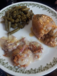 A picture of Creamy tomato garlic chicken crockpot.