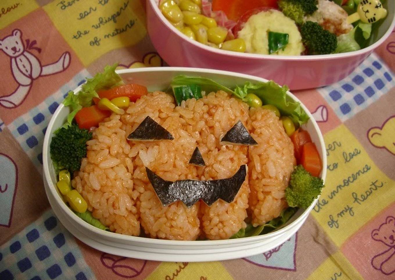 Jack O'Lantern Character Bento