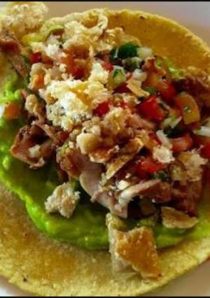Una foto de Taco de chicharrón de cerdo