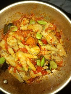 Foto resep Ceker pete balado