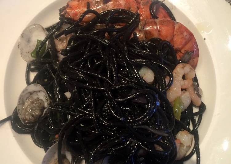 Spaguetti integral con almejas