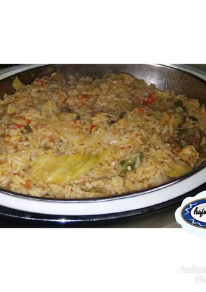 A picture of Vegetables jollof rice.
