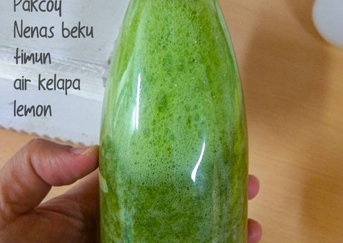 Cara Gampang Membuat Green Smoothie Pakcoy, Lezat Sekali