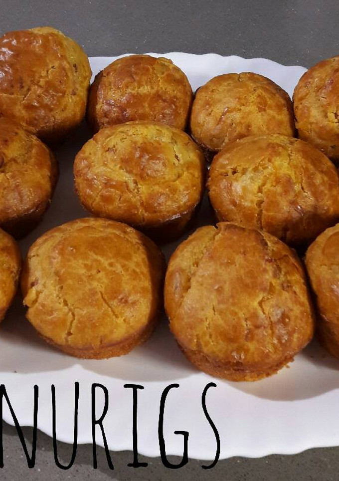 Una foto de Muffins de bacon, pollo y queso