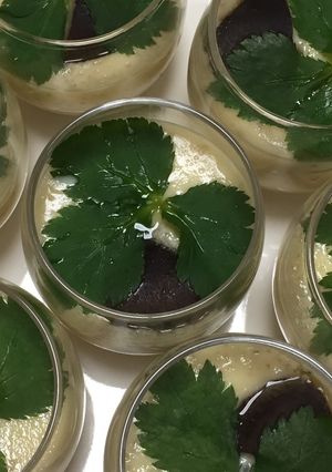 A picture of Steamed Savory Egg Custard.