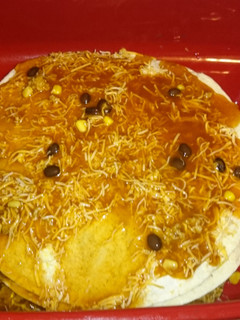 A picture of Enchilada pie.