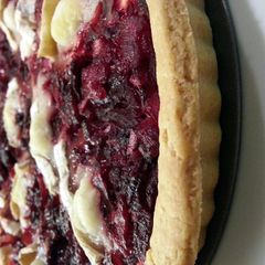'V' Beetroot and Goats cheese tart A picture of 'V' Beetroot and Goats cheese tart.