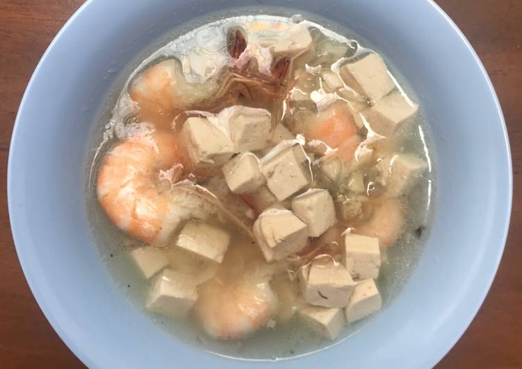 Resep Makanan Anak Sup Udang &amp; Tahu, Lezat
